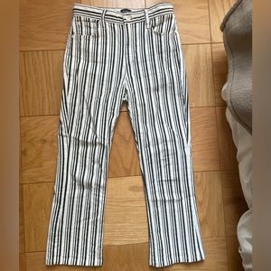 Black and White Stripe Jeans